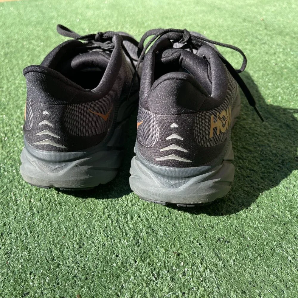 HOKA CLIFTON 8, Size 9.5 WOMEN'S SHOES CHARCOAL GRAY - Picture 4 of 9